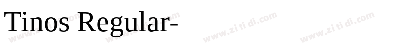 Tinos Regular字体转换